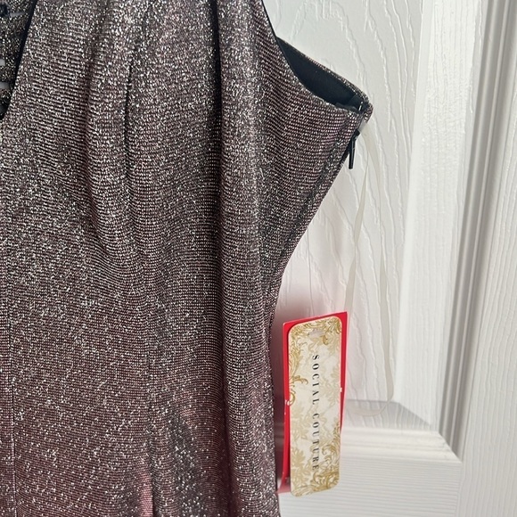 New Social Couture Women's Sleeveless Sparkly‎ Party Dress Mini Large - Picture 4 of 12